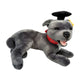Lying Staffy plush toy in graduation hat
