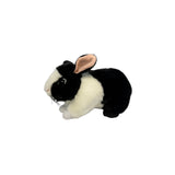 Side view of rabbit plush toy