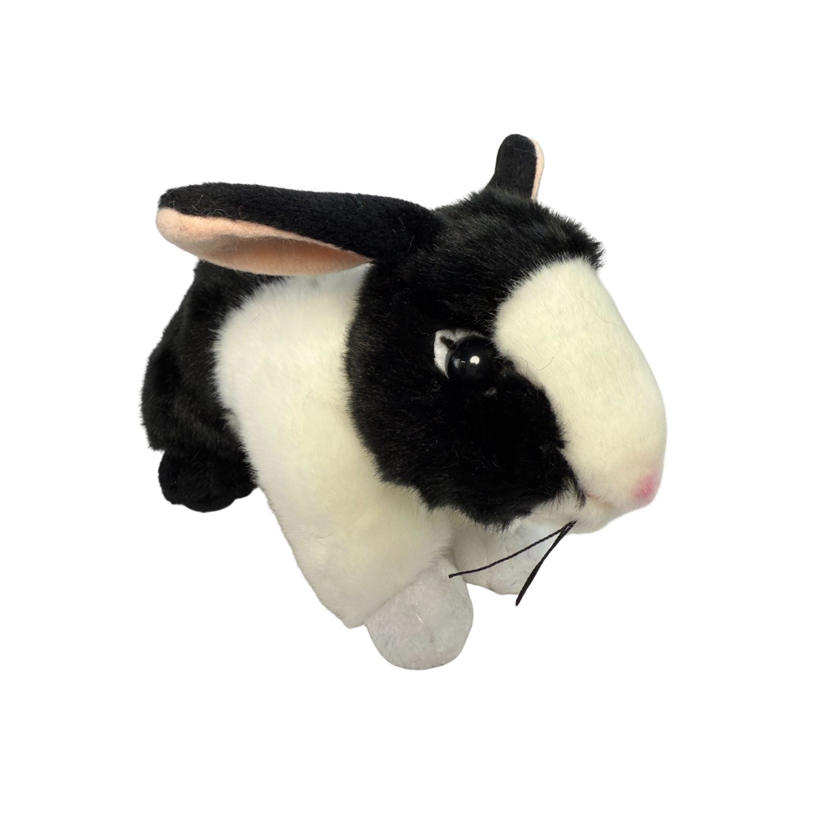Close-up front view of rabbit plush toy