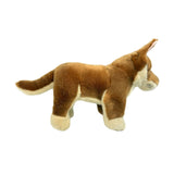 Plush toy of a dingo animal on a white background