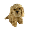 Sitting brown Oodle plush dog toy