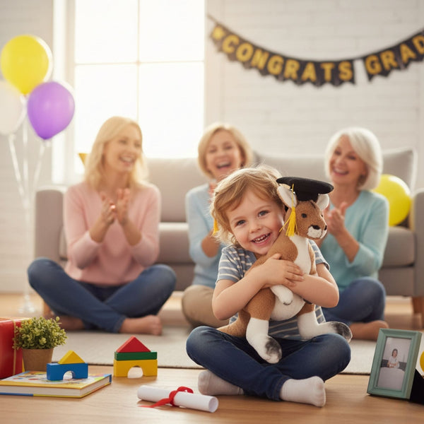 Gradhat Monty With Graduation Hat - Kangaroo - 28cm