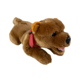 Lying Gravy brown Staffy plush toy