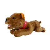 Lying Gravy brown Staffy plush toy