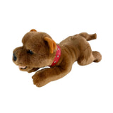 Lying Gravy brown Staffy plush toy