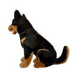 Sitting Jake Kelpie plush toy side view