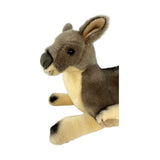Plush donkey toy on a white background