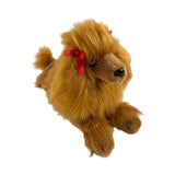 Juliet brown Poodle plush toy front view