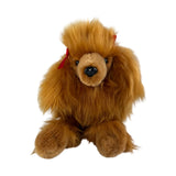 Juliet brown Poodle plush toy front view