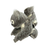 Plush toy koala on a white background