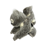 Plush toy koala on a white background