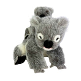 Plush toy koala on a white background