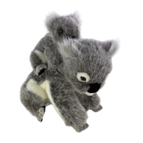 Plush toy koala on a white background