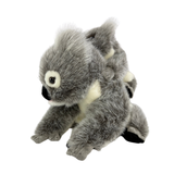 Plush toy koala on a white background