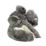 Plush toy sloth with a white background