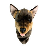Brown Kelpie golf cover plush accessory