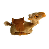 Kimba camel plush toy sitting top view