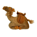 Kimba camel plush toy sitting side view