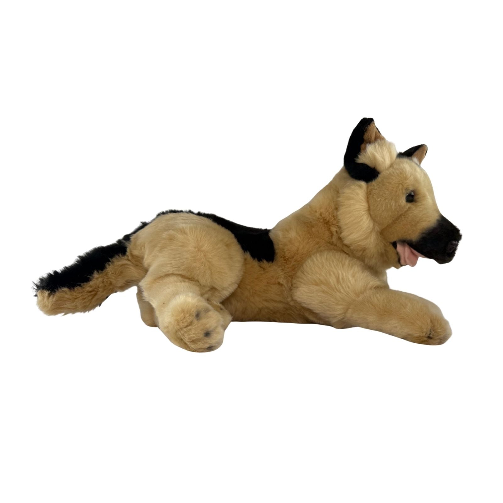King German Shepherd plush lying side view