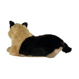 King German Shepherd plush lying back view