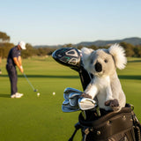 Koala golf cover plush on a golf