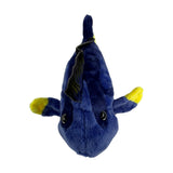 Blue Tang fish plush toy top view
