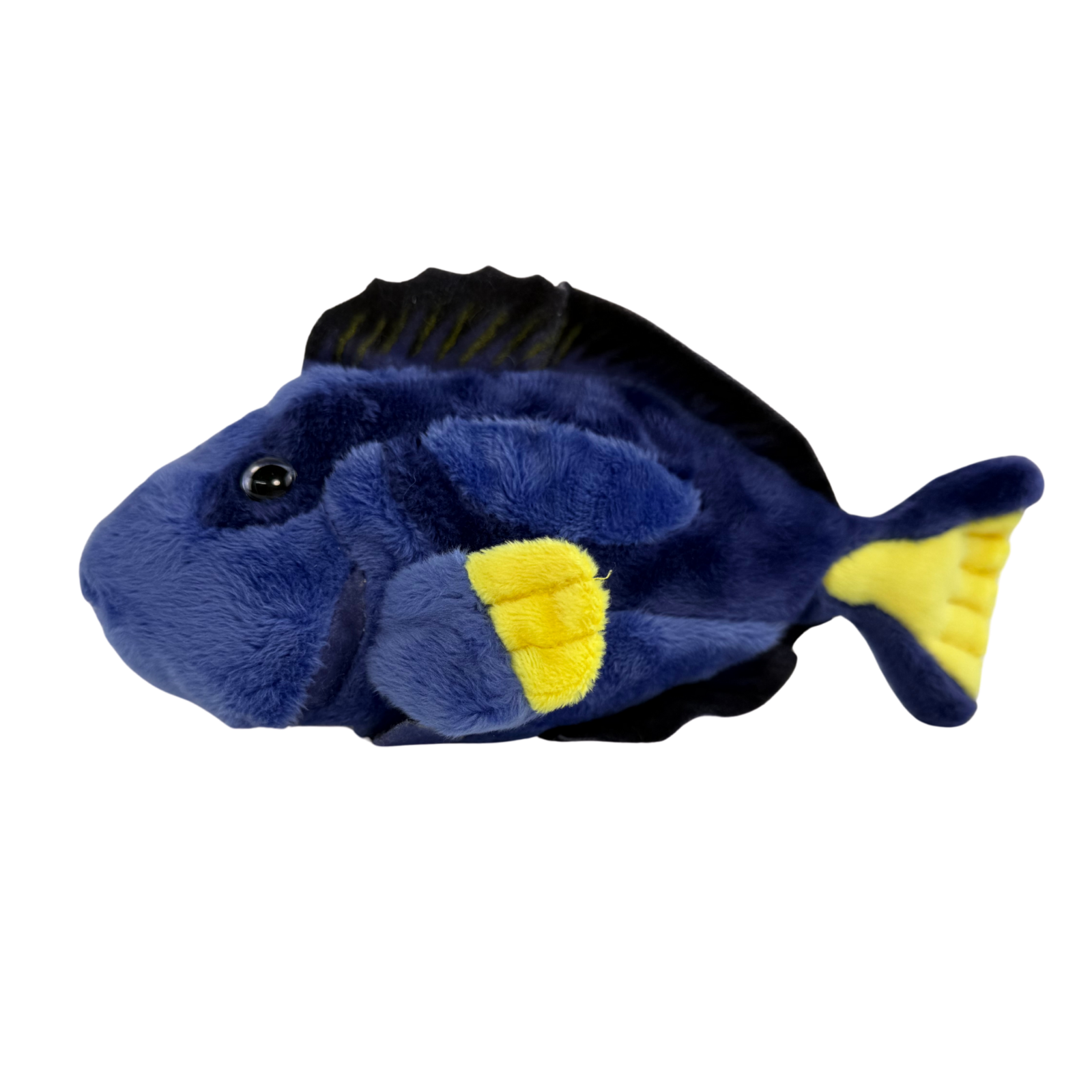 Blue Tang fish plush toy side view