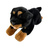 Kujo Rottweiler plush toy lying