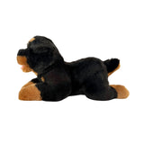 Kujo Rottweiler plush toy lying side view