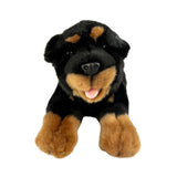 Kujo Rottweiler plush toy lying front view
