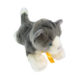 Leila Norwegian Grey kitten plush lying