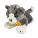 Leila Norwegian Grey kitten plush lying