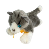 Leila Norwegian Grey kitten plush lying