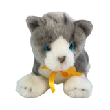Leila Norwegian Grey kitten plush lying front view