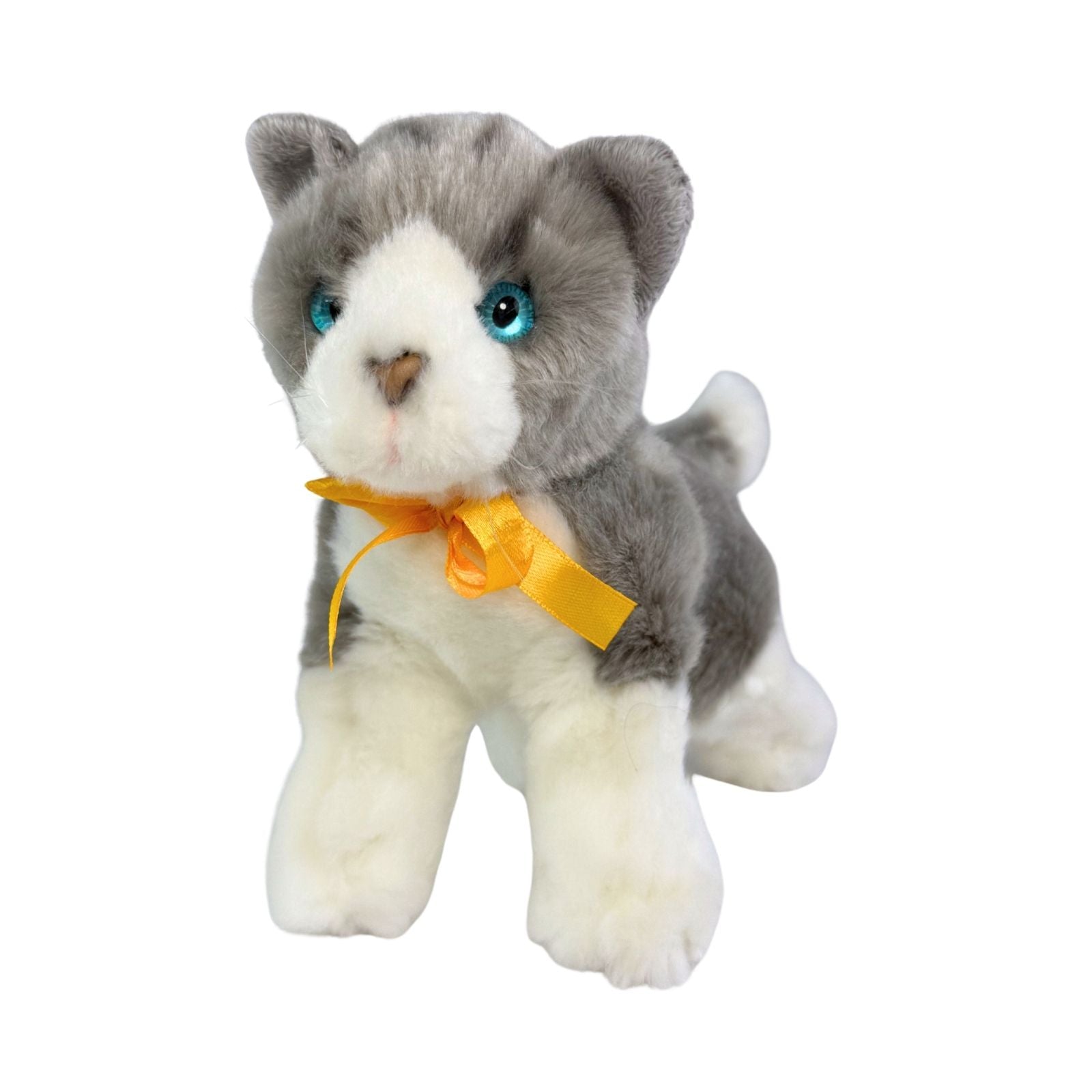 Leila Norwegian Grey kitten plush front view