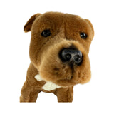 Lester Staffy plush toy close up