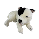 Loki Staffy plush lying