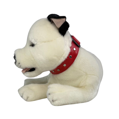 Loki (Staffy - 35cm lying, white with black patch)