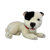 Loki (Staffy - 35cm lying, white with black patch)