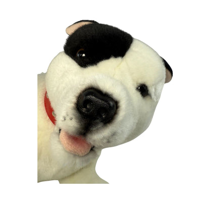 Loki (Staffy - 35cm lying, white with black patch)