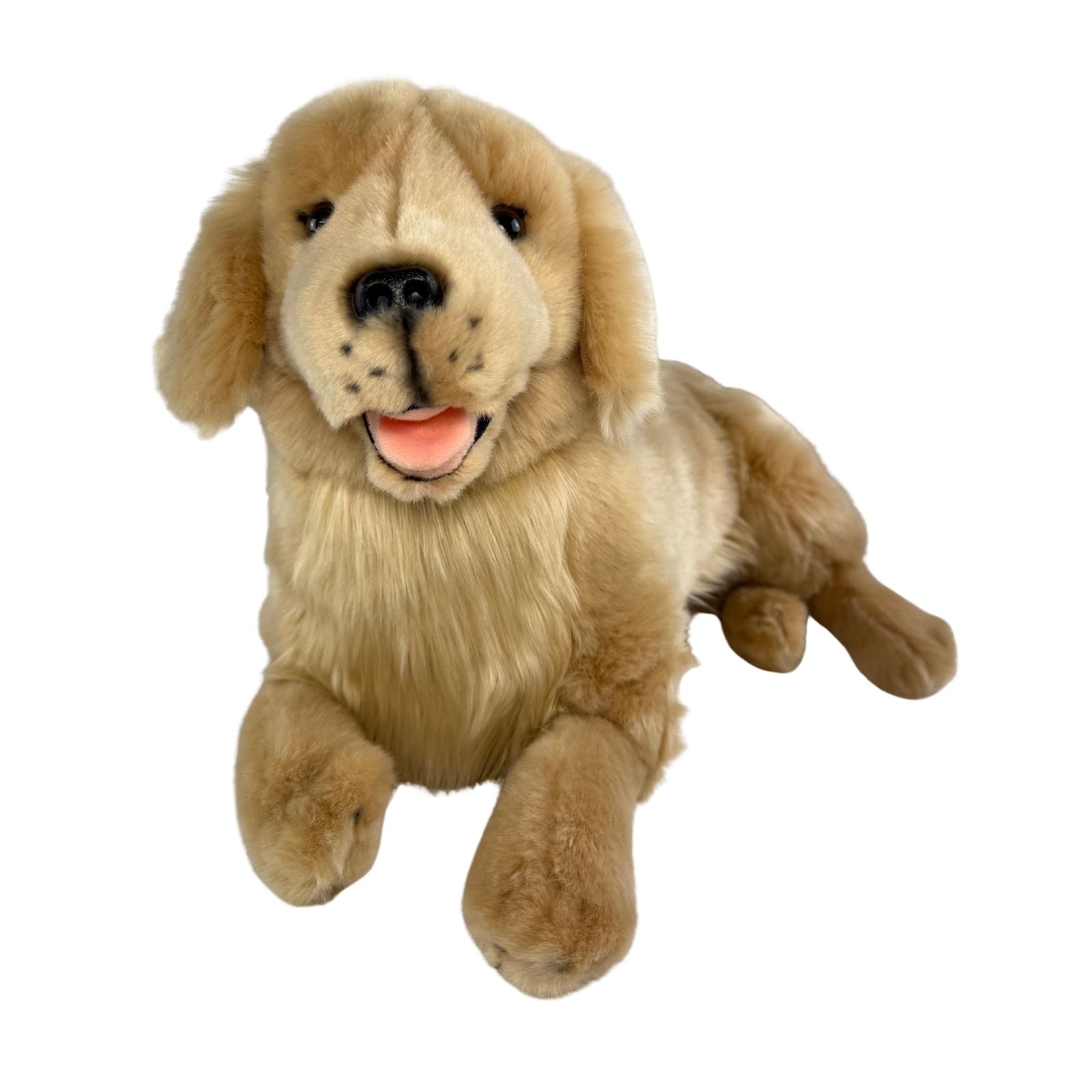 Lucky Golden Retriever plush lying front view