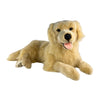 Lying Luna Golden Retriever plush with satin pocket