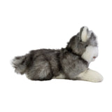 Marbles Siberian Husky puppy plush side view