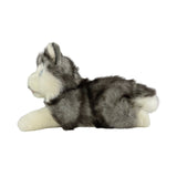 Marbles Siberian Husky puppy plush side view
