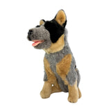 Marshall Blue Heeler plush sitting angle view