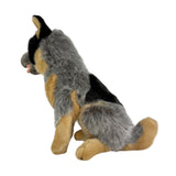 Marshall Blue Heeler plush sitting side view