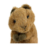 Mini quokka plush toy close up front view