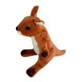 Mini Red Kangaroo plush toy made from recycled materials