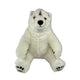 Minka polar bear plush toy sitting front view