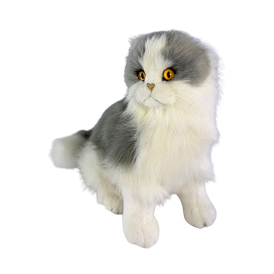 Missy - Norwegian Grey Cat - 34cm sitting